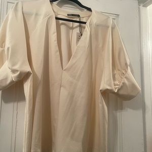 Zara Cream Woman Top